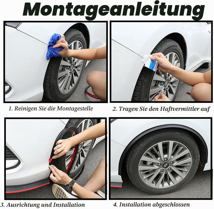 1,5m Universal Mudguards Auto Rad Fender Verlängerung Formung Flares Auto Reifen Augenbrauen Trim St