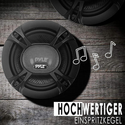 Pyle 3-Wege Universal Auto Lautsprecher - 400W 6"x8" Triaxial, Pro Audio, Tür-/Seitenkompatibel, PL6