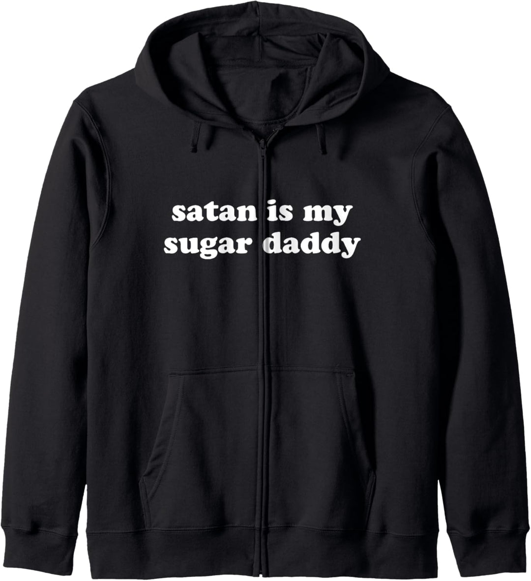 Funny Hipster Satan Is My Sugar Daddy Kapuzenjacke