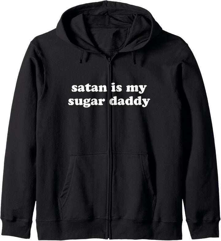 Funny Hipster Satan Is My Sugar Daddy Kapuzenjacke