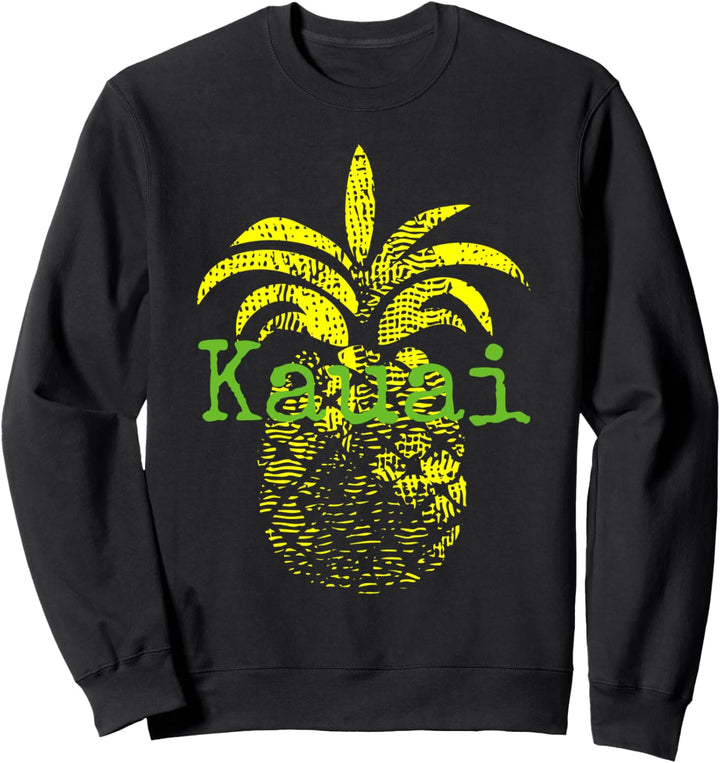 Kauai Pineapple Hawaii Beach Travel Tropical Sweatshirt