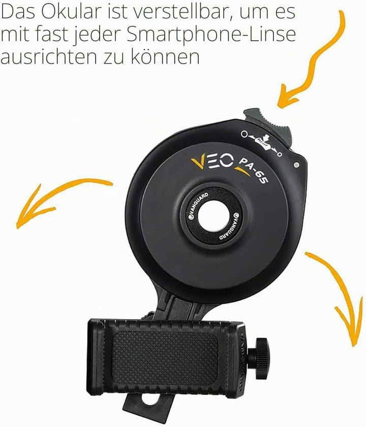 Vanguard Veo PA-65 - Smartphoneadapter für Spektive Spektiv und Fernglas, Spektiv und Fernglas