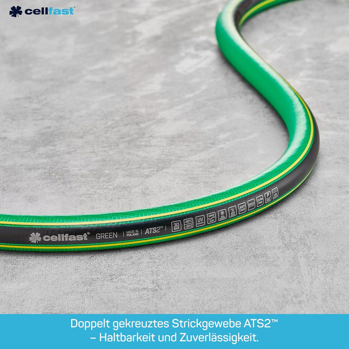 CELLFAST Gartenschlauch Schlauch 5 Lagiger Wasserschlauch Doppelgeflecht Kreuz Trikotgewebe Bewässer