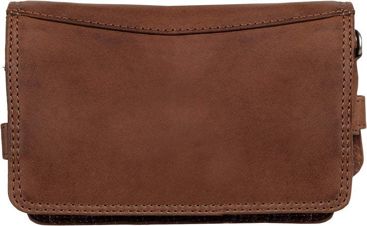 Cluty Umhängetasche echt Leder Damen - 019335 Cognac, Cognac