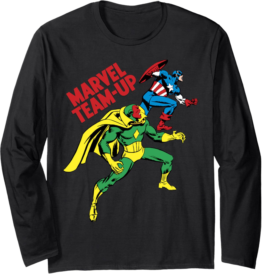Marvel Captain America & Vision Team-Up Langarmshirt