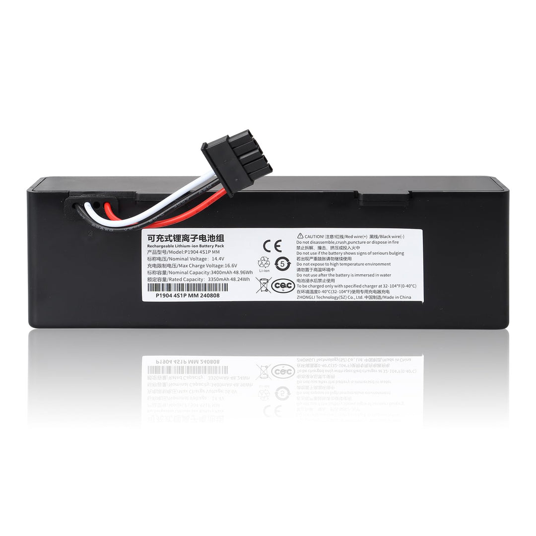 14,4 V 3400 mAh 48,96 Wh Ersatzakku für Xiaomi Mijia STYTJ02YM &amp; Mop 2S / Mop Pro/Mop P/Viomi SE V3