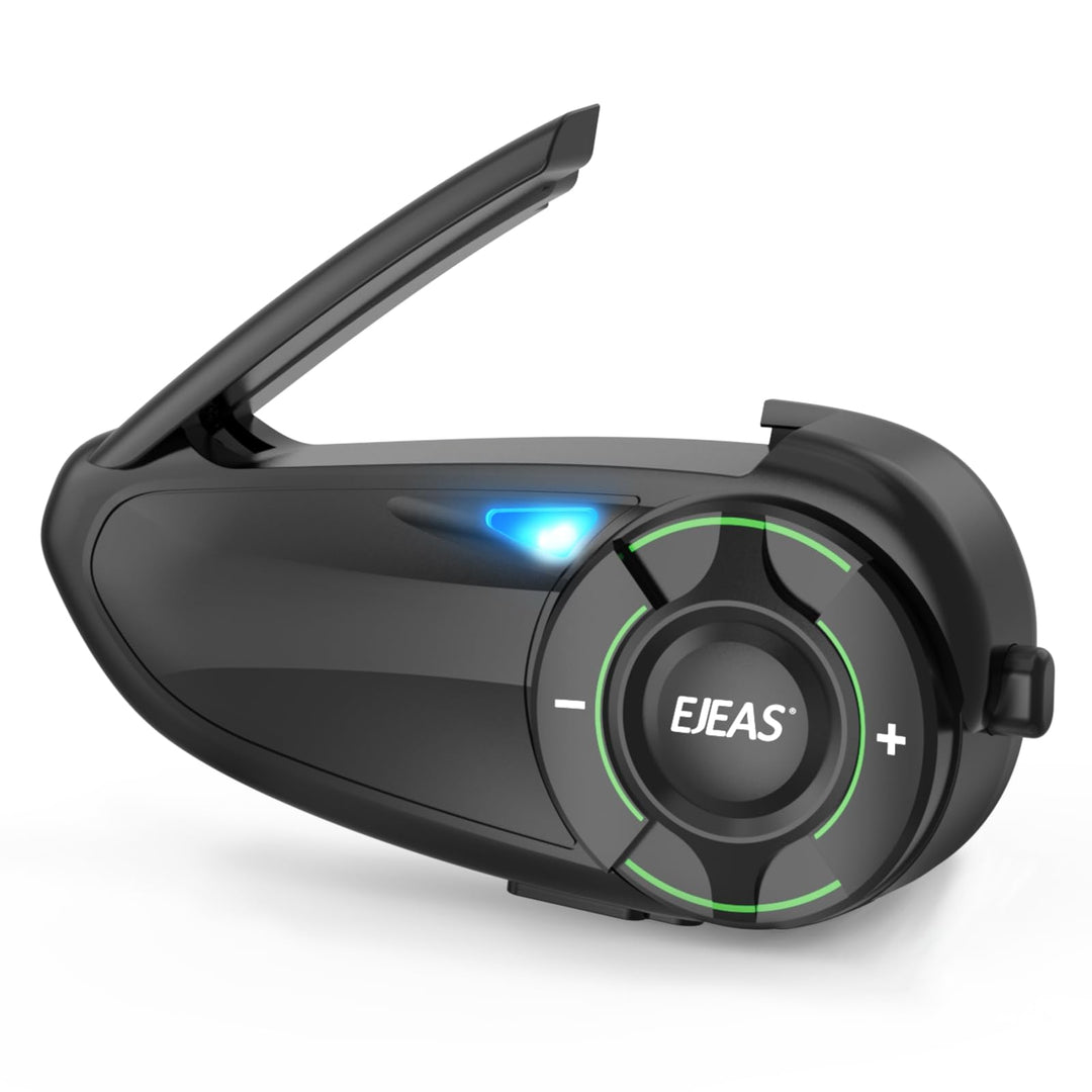 EJEAS Q8 Mesh Motorrad Bluetooth Headset, Helm Intercom für bis zu 6 Motorradfahrer Kommunikationssy