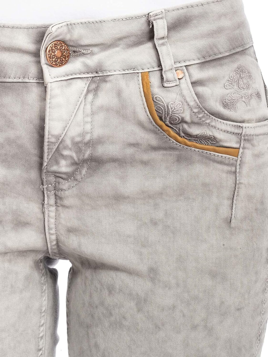 Hangowear Damen Jeanshose HENDRINA 36 Grau, 36 Grau