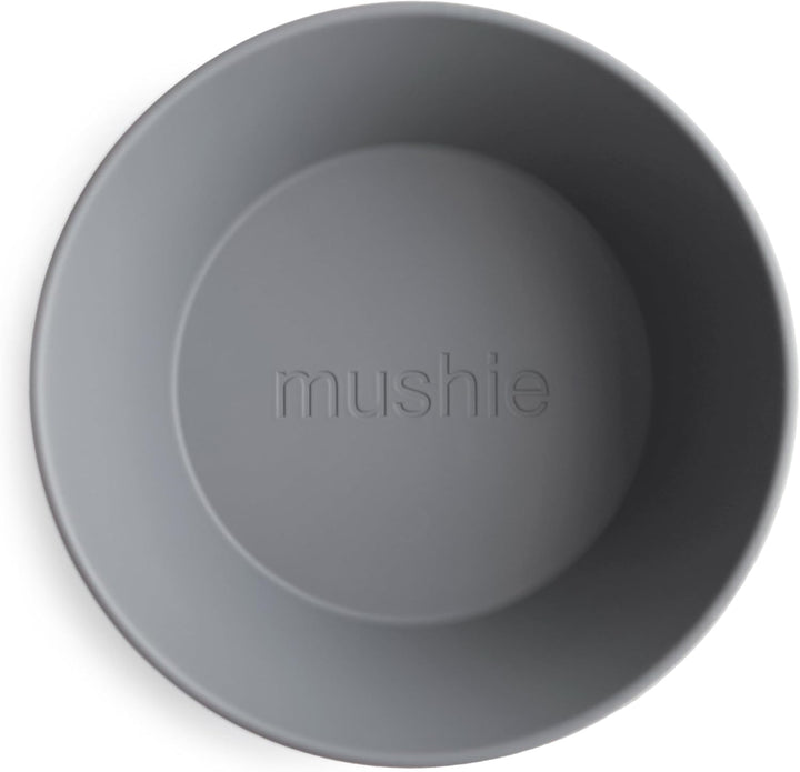 mushie Runde Essgeschirr-Schalen für Kinder | 2er-Set | Hergestellt in Dänemark | BPA-frei | Spülmas