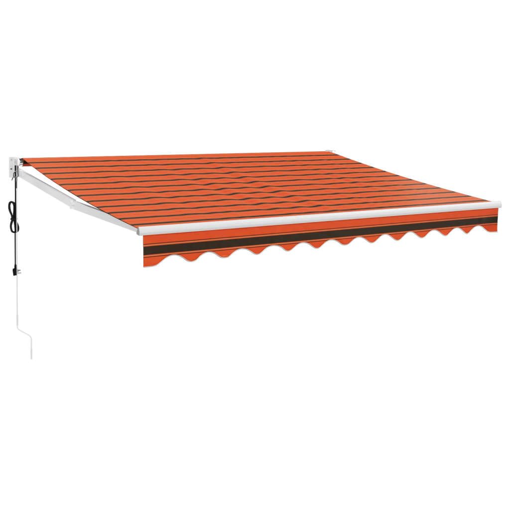 vidaXL Markise, Sonnenmarkise mit Kurbel Automatisch, Gelenkarmmarkise für Terrasse Balkon, Sonnensc