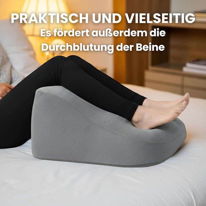 Lesekissen für Bett und Sofa – Rückenkissen Memory-Schaum – Ergonomisches Dreiecksdesign – Natürlich