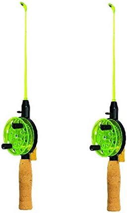 Jenzi Eisruten Set Ice Fishing Rod, 2 Stück + gratis Petri Heil! Aufkleber