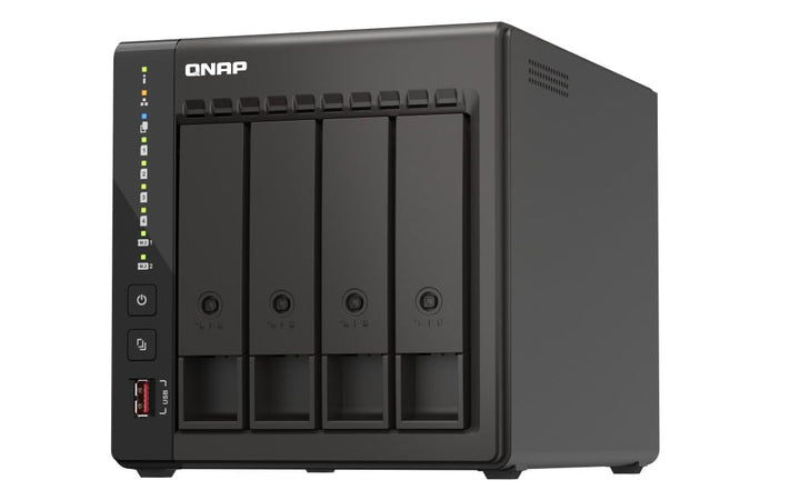 Qnap TS-453E 8G, 4 Bay NAS (Intel® Celeron® J6412 4-Core/4-Thread Prozessor, Turbo bis zu 2,6 GHz, D