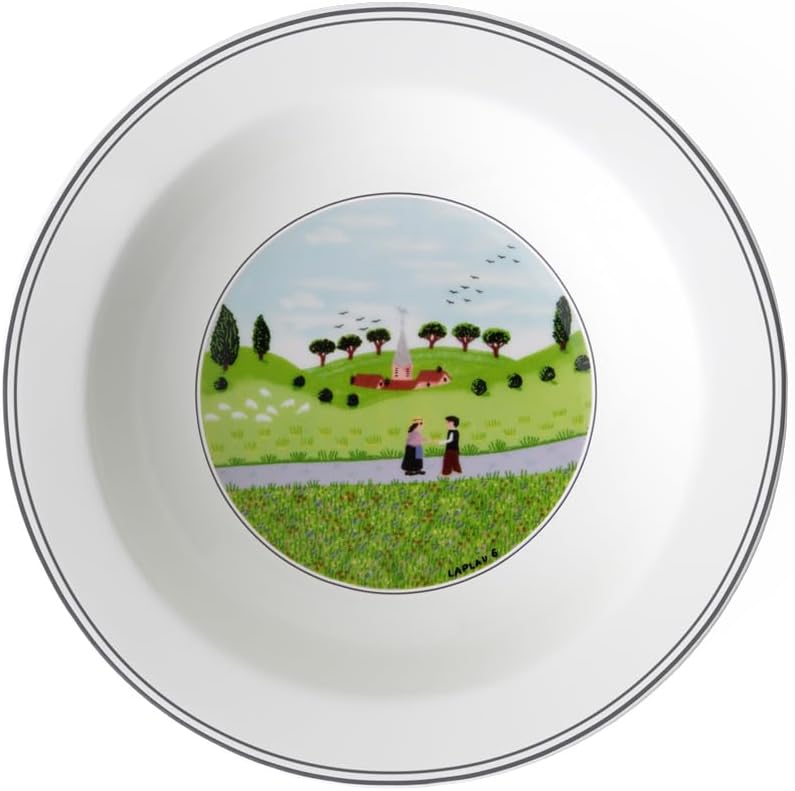 Villeroy und Boch Design Naif Salatschale Begegnung, Premium Porzellan, Begegnung