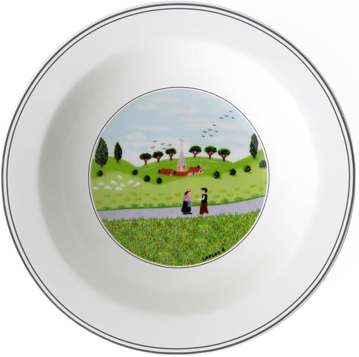Villeroy und Boch Design Naif Salatschale Begegnung, Premium Porzellan, Begegnung