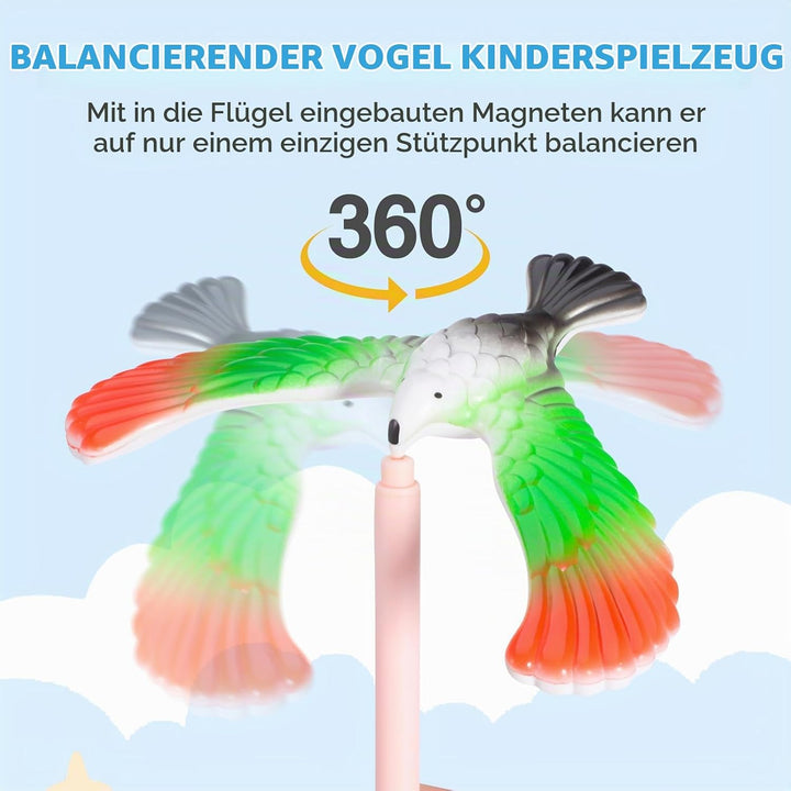 jojofuny 10 Stücke Schwebevogel Kinder Balance Vogel: Finger Balance Eagle Magical Physik Spielzeug