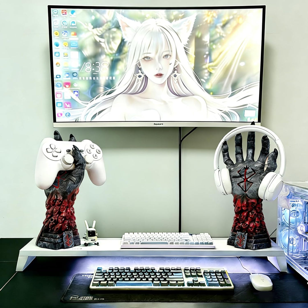 Gaming Controller Halter Dunkel & Geheimnisvoll, Kopfhörer-Halterung, Coole Gadgets für Gamer, Deko