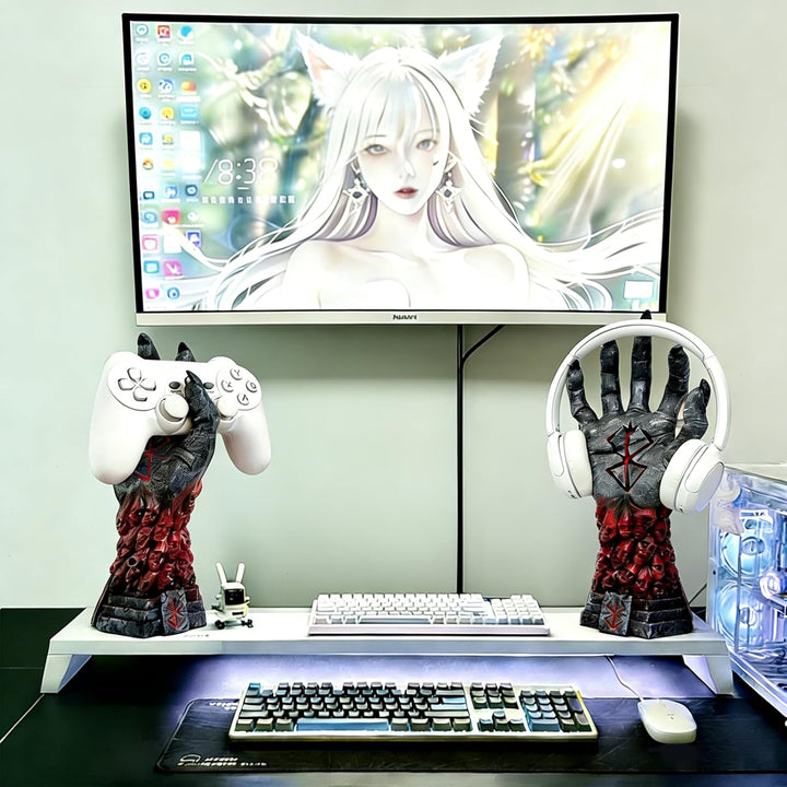 Gaming Controller Halter Dunkel & Geheimnisvoll, Kopfhörer-Halterung, Coole Gadgets für Gamer, Deko