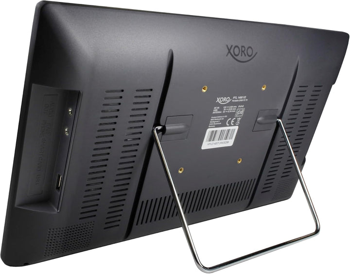 XORO PTL 1400 V2 - 14 Zoll Tragbarer FullHD DVB-T/T2 Fernseher mit eingebauten Akku, HDMI IN, USB 2.