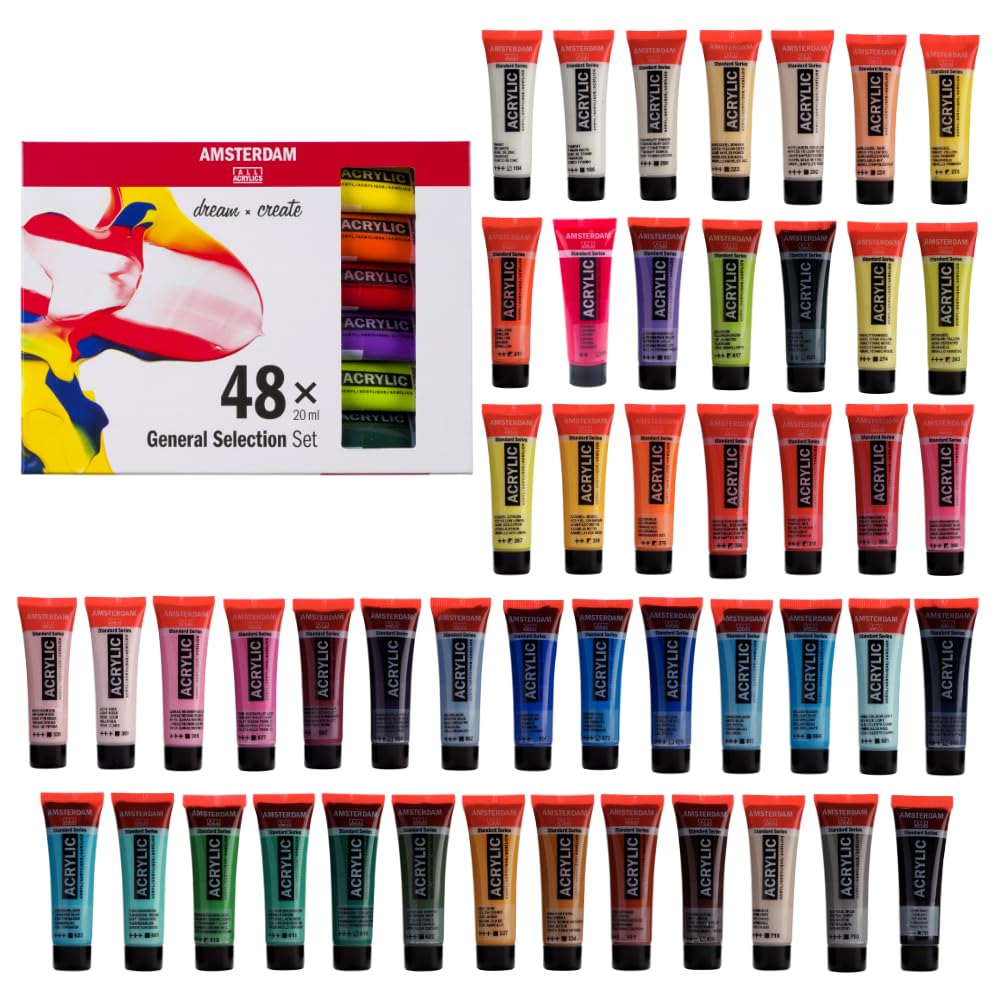 Amsterdam Talens Acrylfarben-Set General Selection 48", 48 x 20 ml