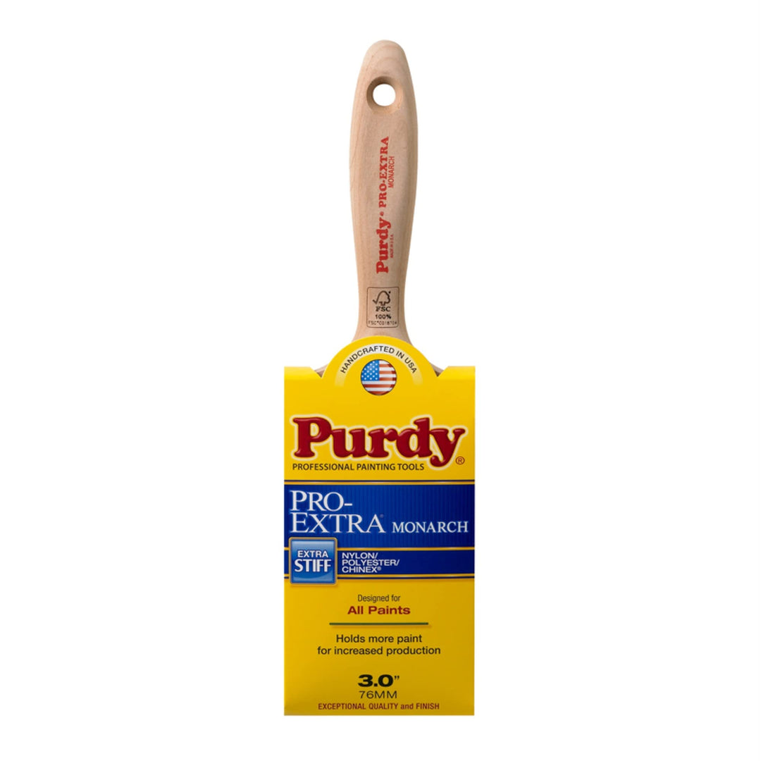 Purdy 144234730 Pro-Extra Monarch flach Rand Pinsel, 7,6 cm 1 7,6 cm, 1 7,6 cm