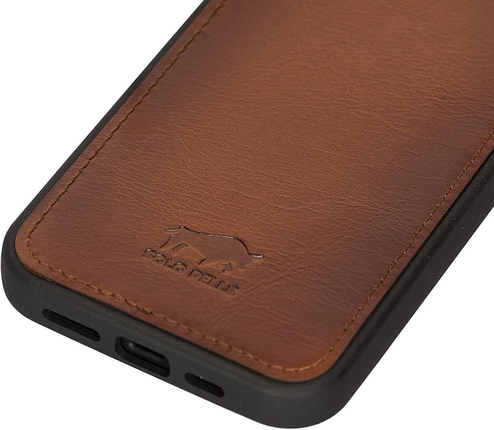 Solo Pelle Lederhülle für das iPhone 13 in 6.1 Zoll Stanford Case Leder Hülle Ledertasche Backcover