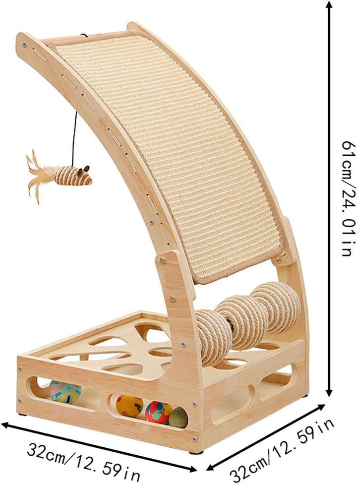 Generisch 2026 Vertical Cat Scratcher Functional Scratching Post |Wear Lint | with Fan Maze Protecto