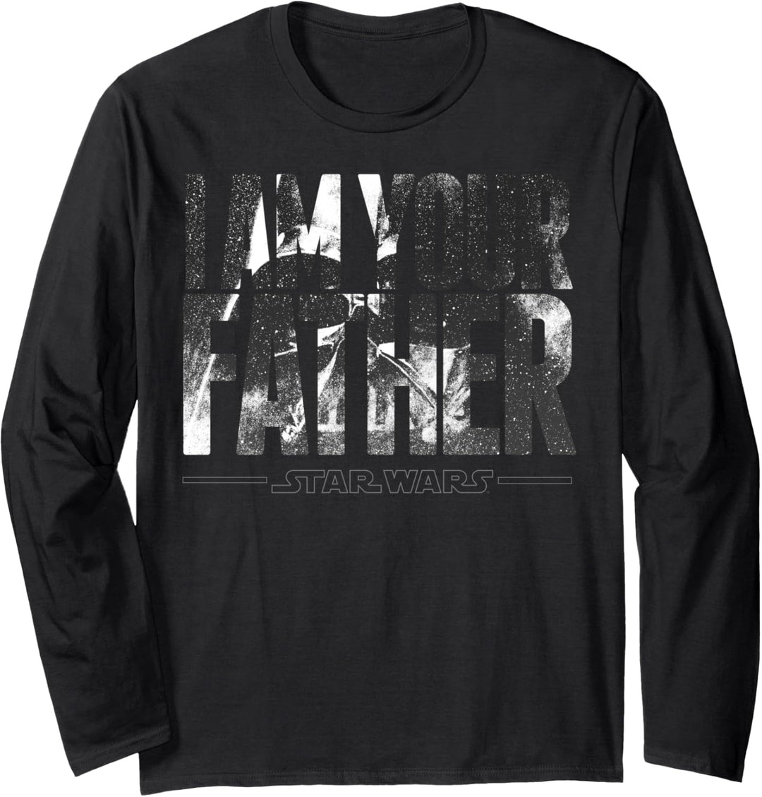 Star Wars Darth Vader I Am Your Father Face Logo Langarmshirt