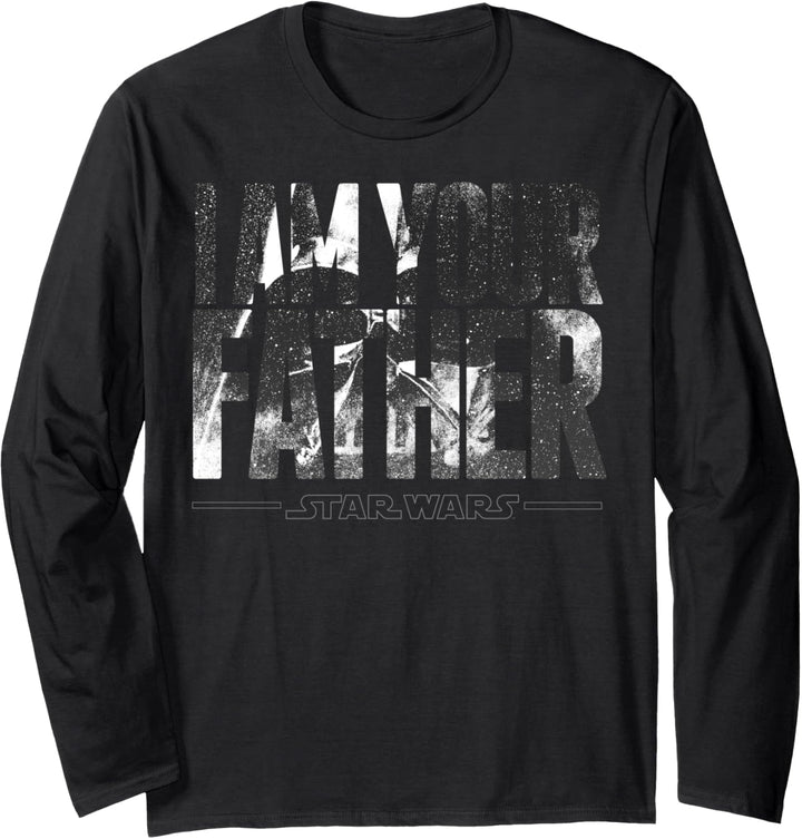 Star Wars Darth Vader I Am Your Father Face Logo Langarmshirt