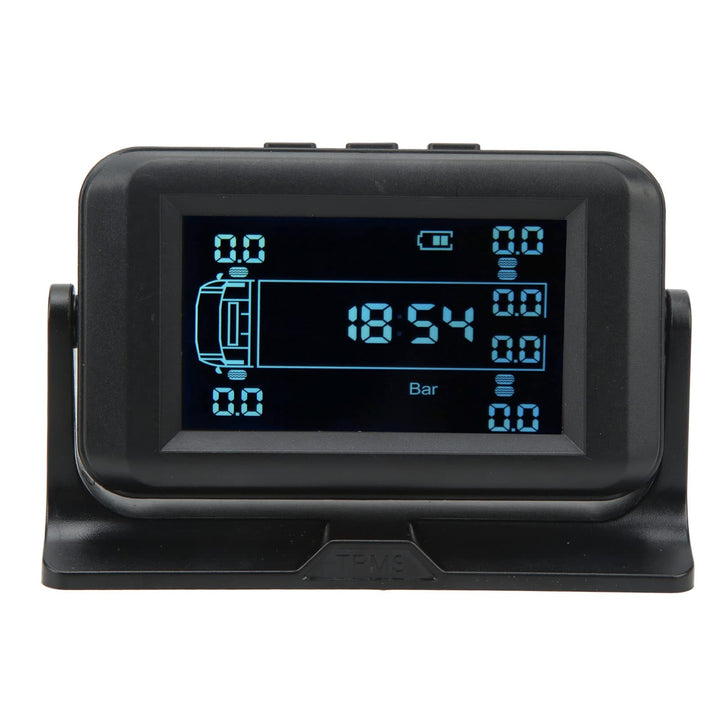 Reifendrucküberwachungssystem 6 Externe Sensoren für 6-Rad-LKW RV Hochdruckalarm IP67 USB-Solarstrom