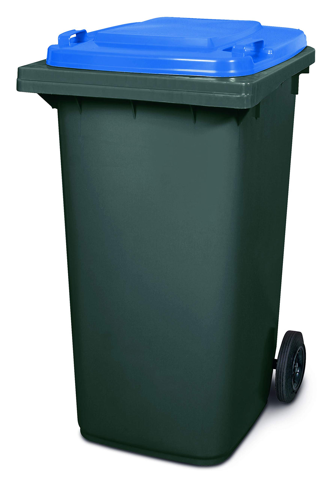 240 Liter MGB, Mülltonne Abfalltonne, grau mit farbigem Deckel (grau/blau), grau/blau