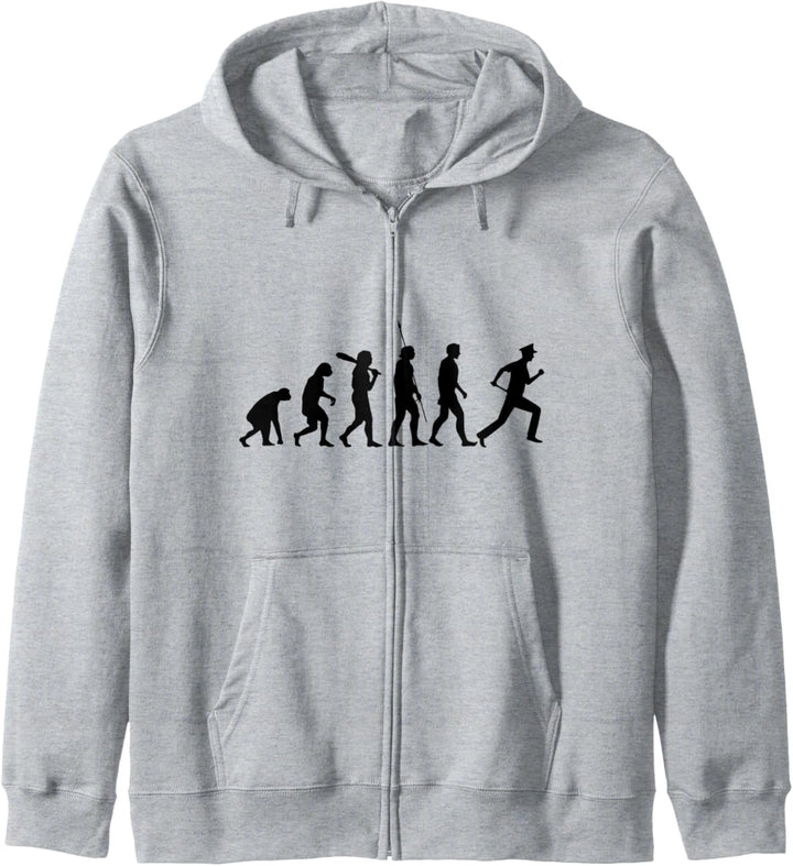 Polizisten Geschenk Evolution Beamte der Polizei Kommisar Kapuzenjacke