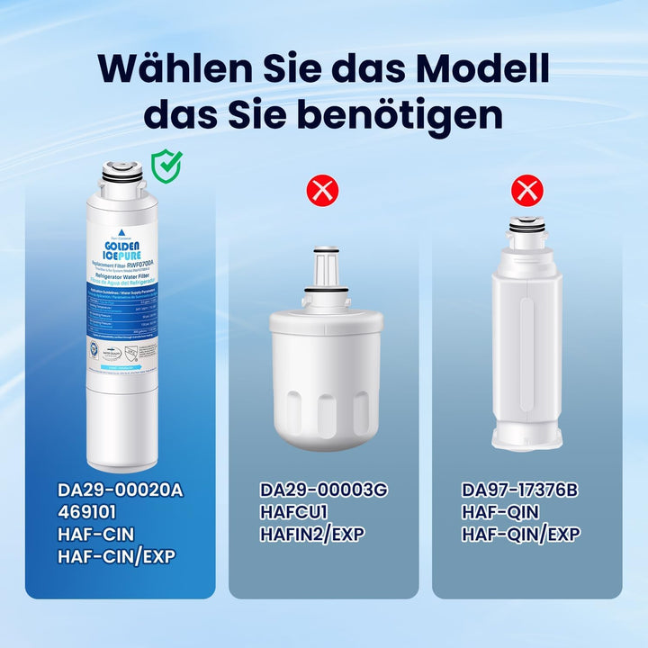 Kühlschrank Wasserfilter Ersatz für Samsung DA29-00020B, DA29-00020A, HAF-CIN/EXP, 46-9101, RF28HMED