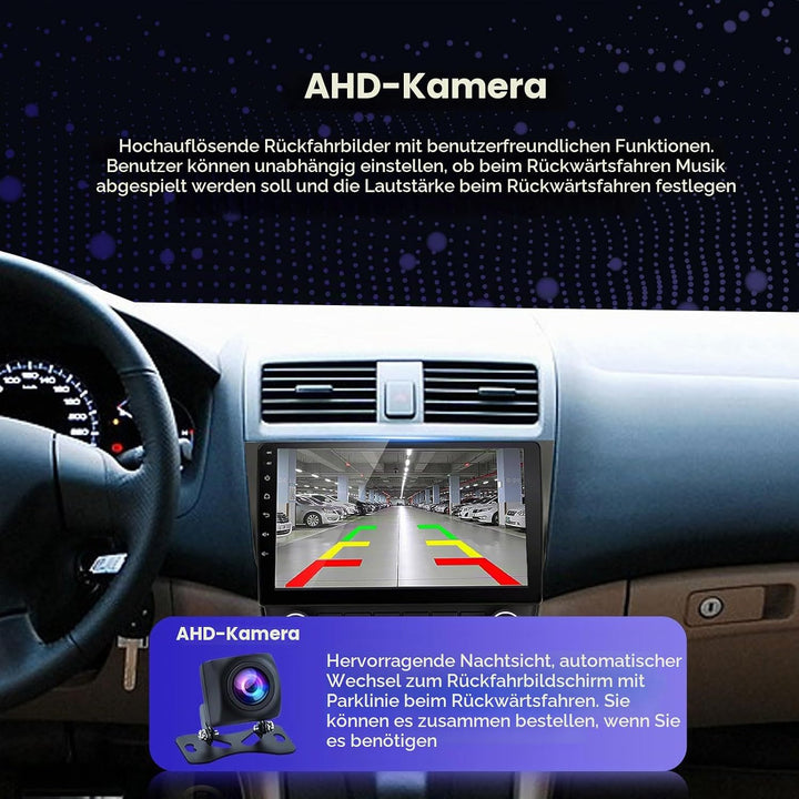 EZoneTronics 2 DIN Android 10.1 passend für Honda Accord 7. 2003-2007 Autoradio Stereo 10,1 Zoll Kap