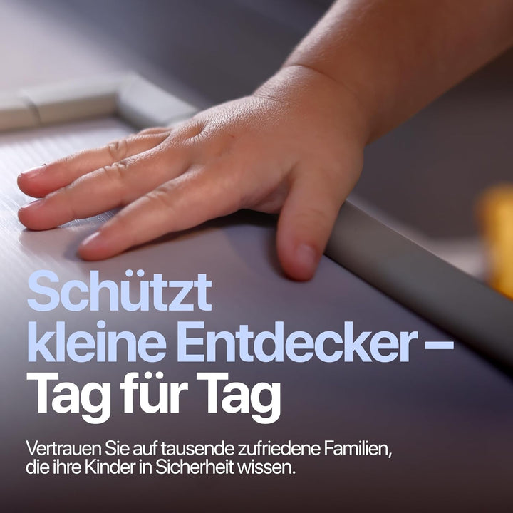 4.5m Schutzgitter und 4 Selbstklebende Ecken für scharfe Kanten und Ecken, Grau Komf-15GR, Komf-15GR