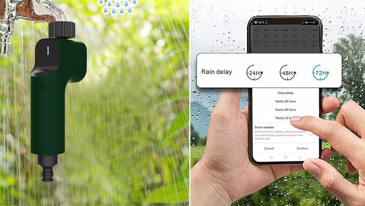 Royal Gardineer ZigBee Wasserventil: Bewässerungsventil mit ZigBee-Gateway, App- und Sprach-Steuerun