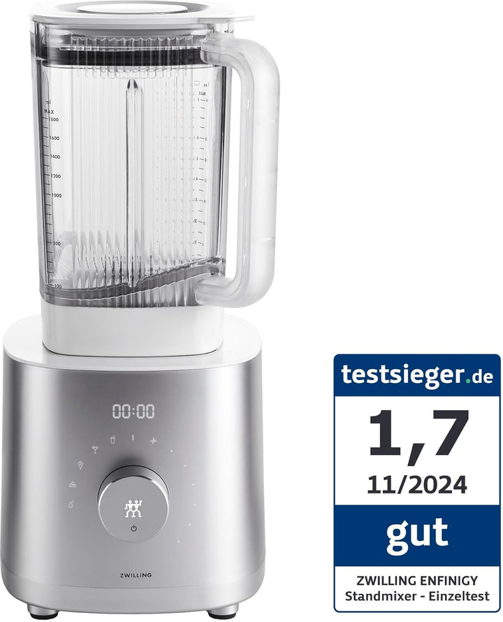 ZWILLING ENFINIGY Hochleistungsstandmixer 1.8 Liter, Mixer mit Edelstahl-Winglet-Klinge & 1600-Watt-