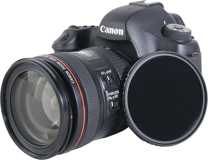 ZOMEI Variabler ND-Filter, ABS, schmal, verstellbar, Graufilter, ND2-400, kein X-Kreuz, auf Bild (77