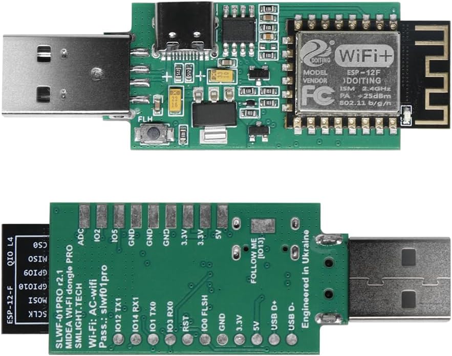 SLWF-01PRO Universal Ductless HVAC WiFi Steuermodul über Home Assistant oder Web-Interface für Klima