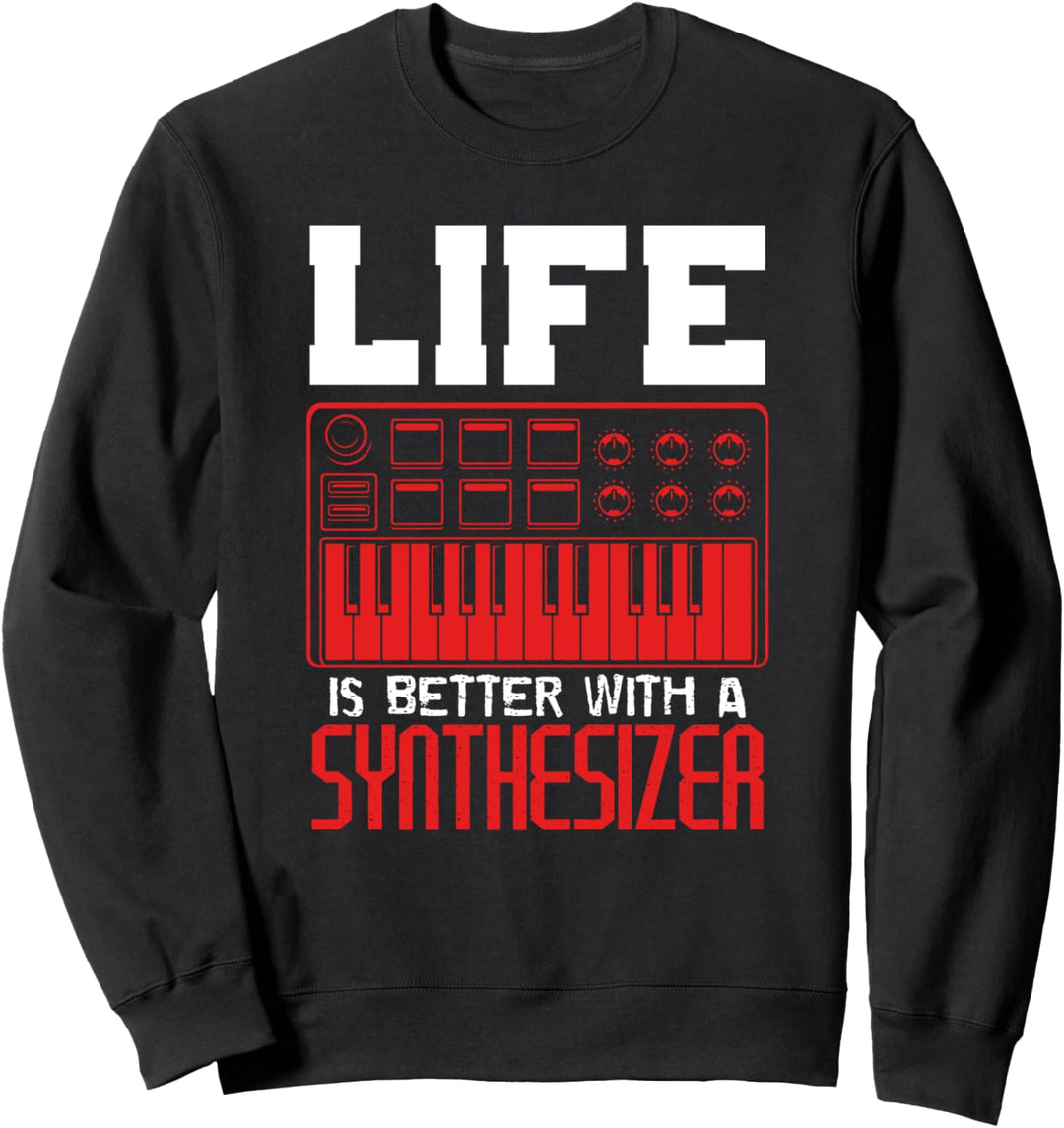 Synthesizer, Techno Design I Vintage Synth Motiv Sweatshirt