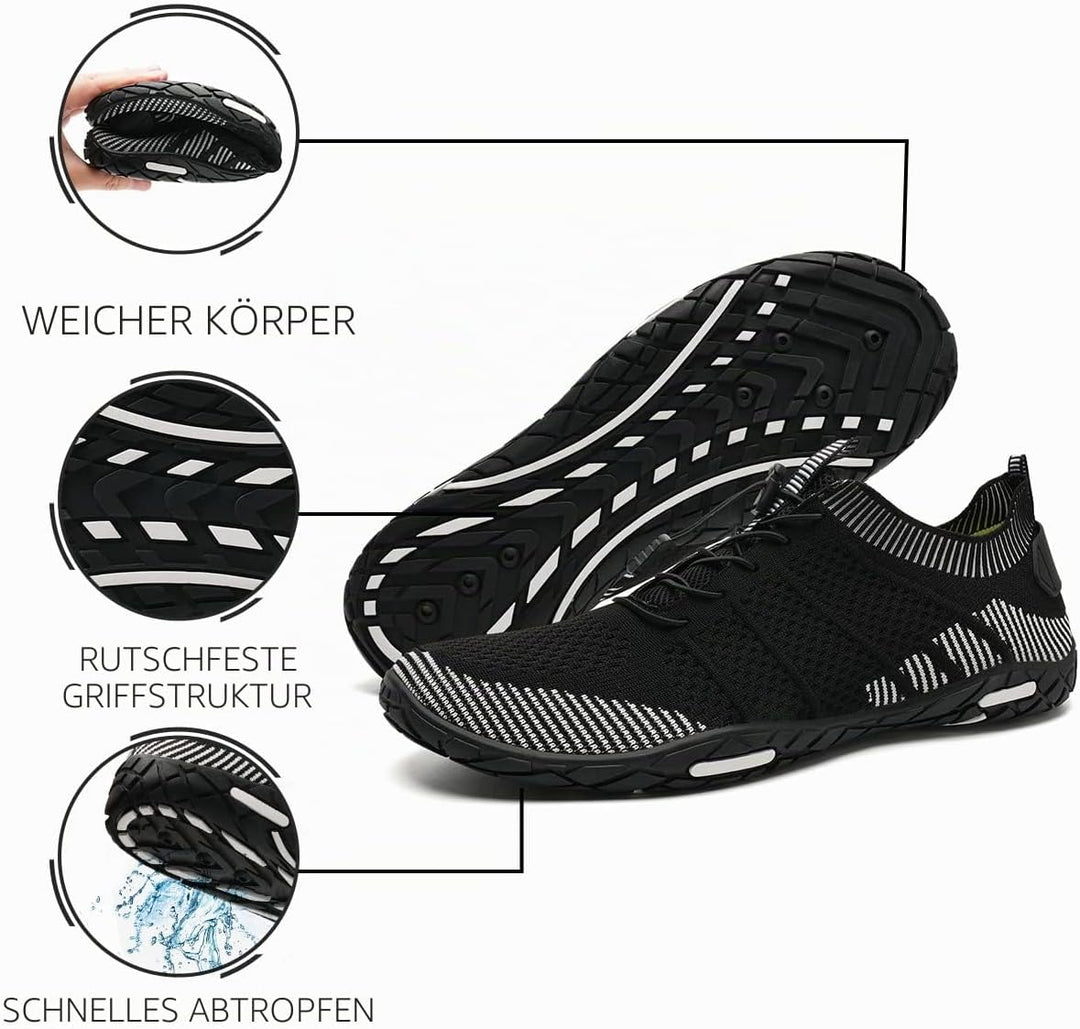 WateLves Badeschuhe Herren Damen Barfussschuhe Wasserschuhe Schwimmschuhe Strandschuhe für Surfen,Ta