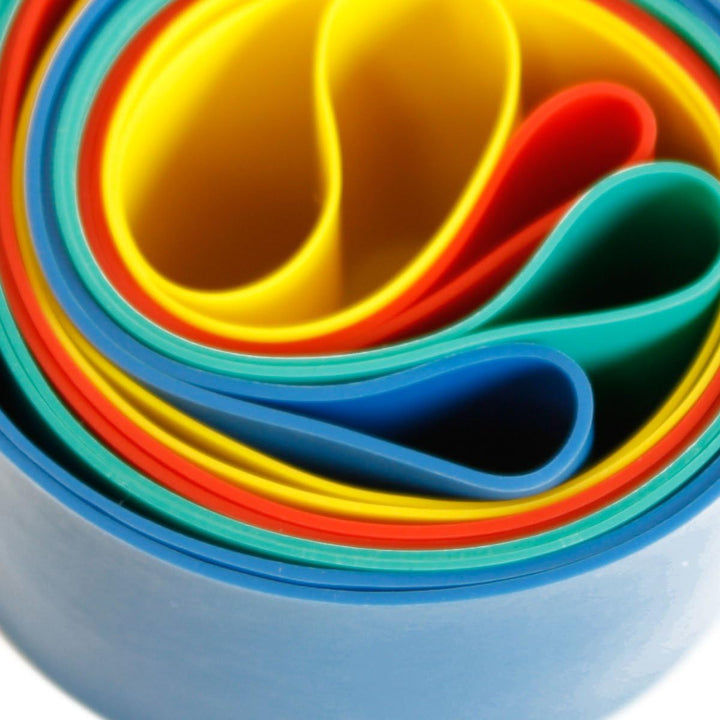 FTM Dittmann® Rubberband XL in Grün (mittel), inkl Übungsflyer, für Muskelaufbau, Krafttraining und