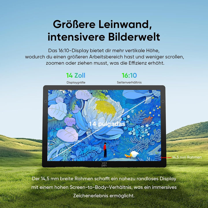 XPPen Artist Ultra 14 OLED Grafiktablett mit Display 2,8K für PC