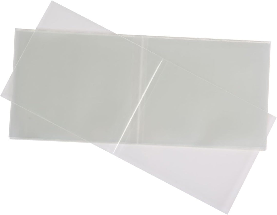 Mari-Medienverpackungen 100 Stück unzerbrechliche CD DVD Blu-ray Doppelhüllen aus glasklaren Folie 1