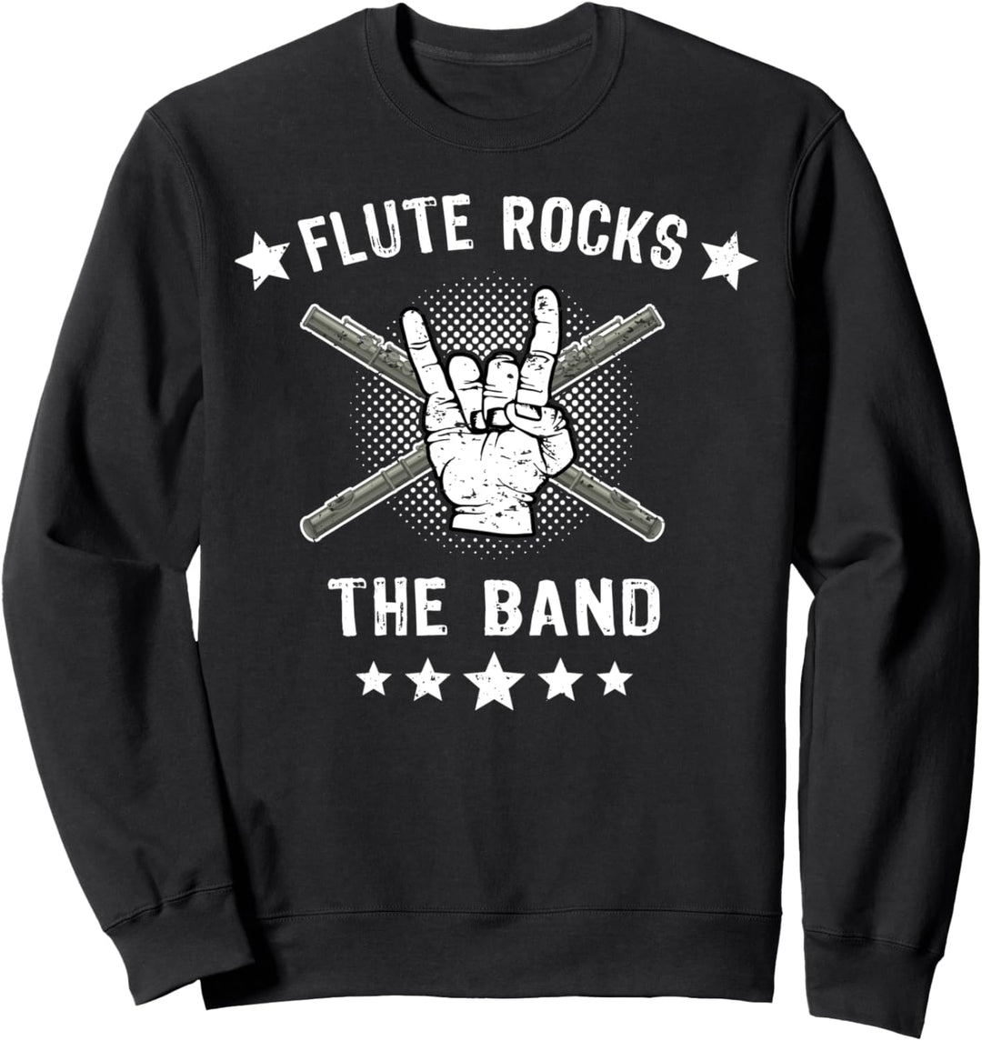 Querflöten Sprüche Flötisten Musiker Flötistin Querfloete Sweatshirt