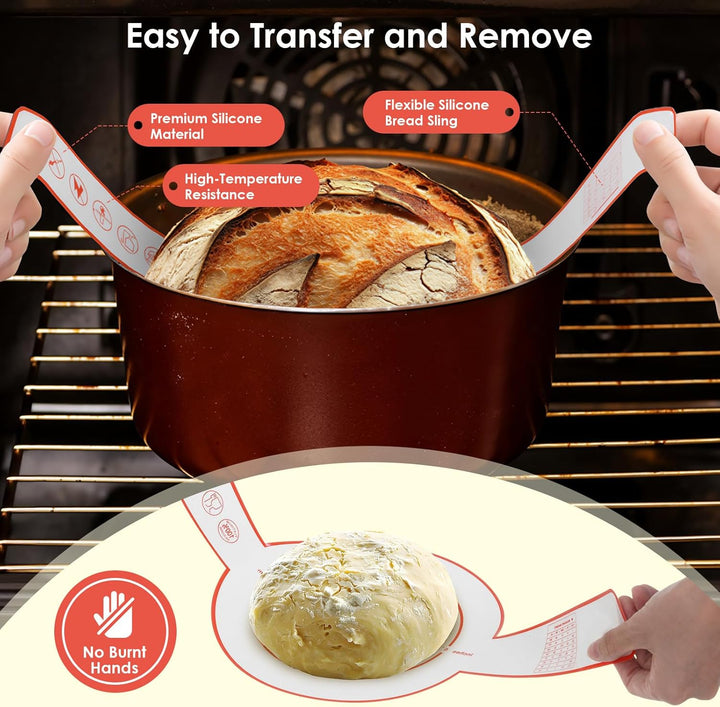 Gärkörbchen aus Baumwollseil für Brot, Sauerteig Starter Set, Komplettset Brot Backen Zubehör Mit Bä