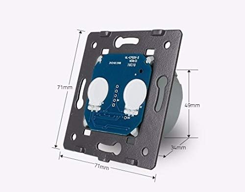 Glas Touch Schalter Lichtschalter Funkschalter Steckdosen Wechselschalter Kompatibel mit Livolo blen