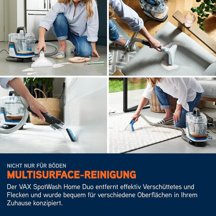 Vax SpotWash Home Duo Fleckenreiniger Polsterreiniger Gerät – Teppich- und Polsterreiniger mit schne