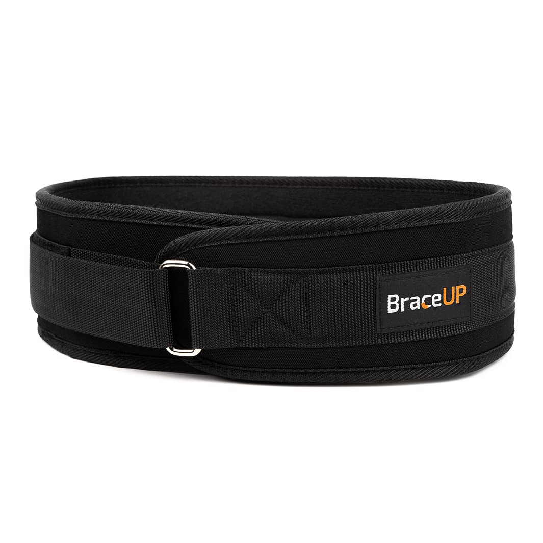 BraceUP Gewichthebergürtel für Herren &amp; Damen – 10 cm Gewichtsgürtel für Fitness, Kniebeugen, Kreuzh