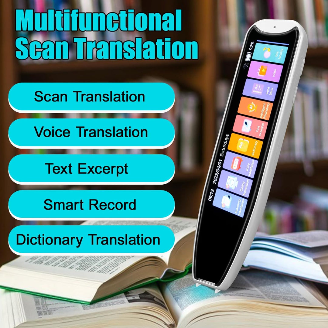Scan Übersetzer Stift, Online 142 Sprachen Scan Reader Pen Lesestift mit 3,7 Zoll Touchscreen, Echtz